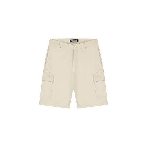 Signature Patch Cargo Shorts Beige-Malelions-Mansion Clothing