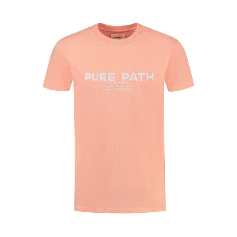 Signature T-shirt - Coral-Pure Path-Mansion Clothing