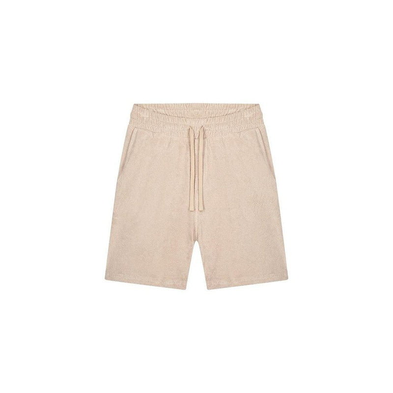 Signature Towelling Shorts Taupe-Malelions-Mansion Clothing