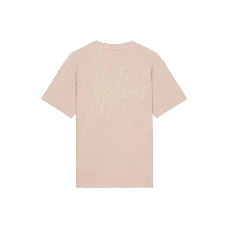 Signature Towelling T-shirt Taupe-Malelions-Mansion Clothing