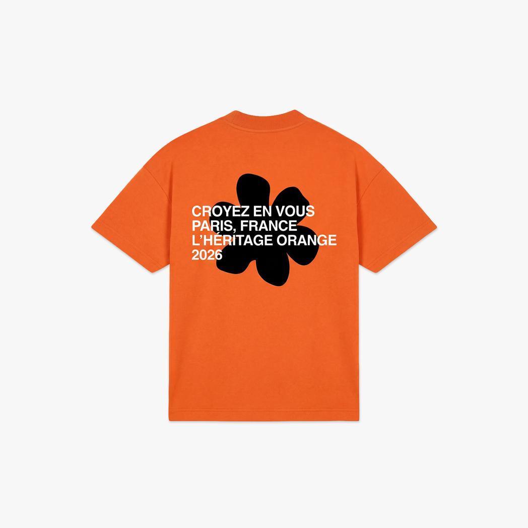 Silhouette T-shirt Orange-CROYEZ-Mansion Clothing