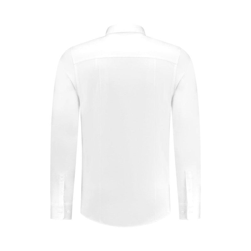 Slim fit Smart Shirt - White-Pure Path-Mansion Clothing