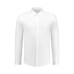 Slim fit Smart Shirt - White-Pure Path-Mansion Clothing