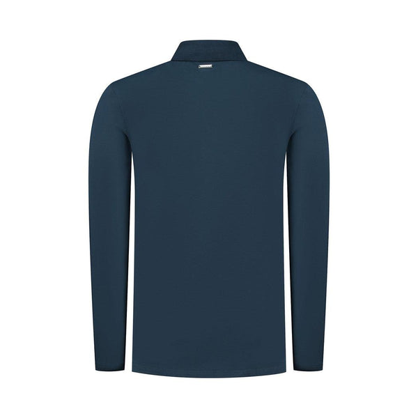 Smart Long Sleeve Polo-Purewhite-Mansion Clothing