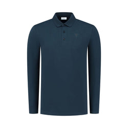 Smart Long Sleeve Polo-Purewhite-Mansion Clothing