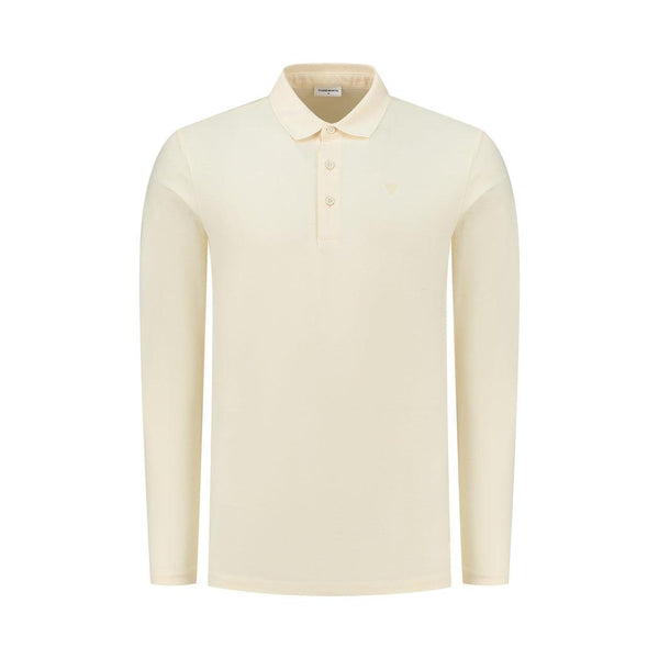 Smart Long Sleeve Polo-Purewhite-Mansion Clothing
