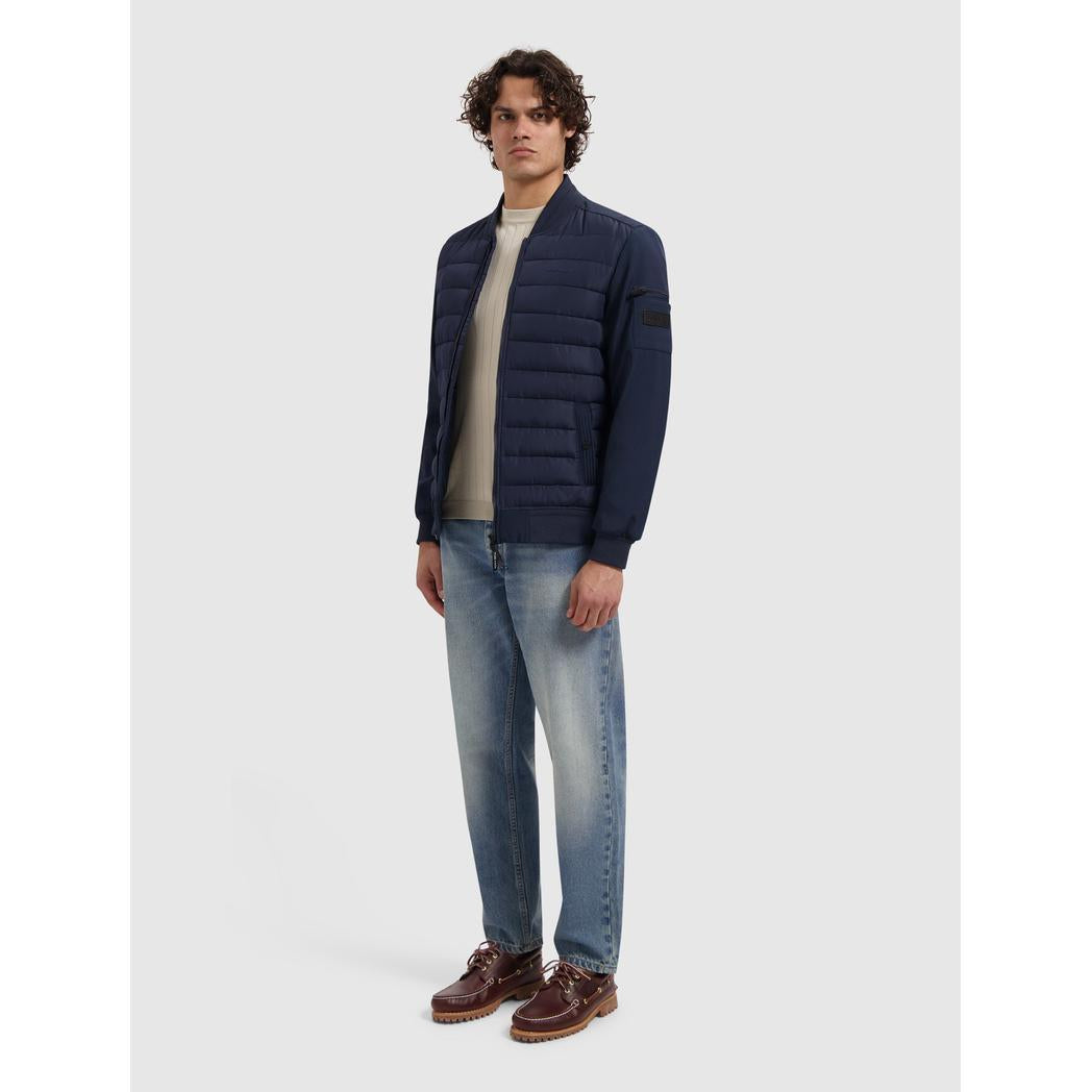 Softshell Padded Jacket Dark Navy-Pure Path-Mansion Clothing