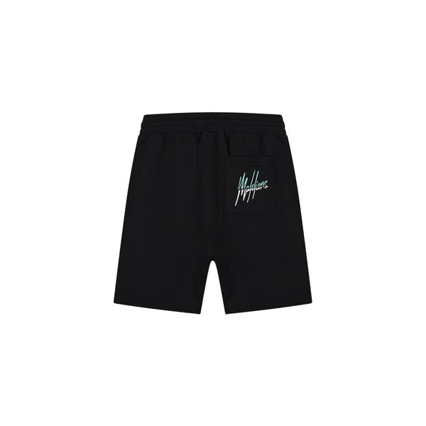 Split Shorts Black/Turquoise-Malelions-Mansion Clothing
