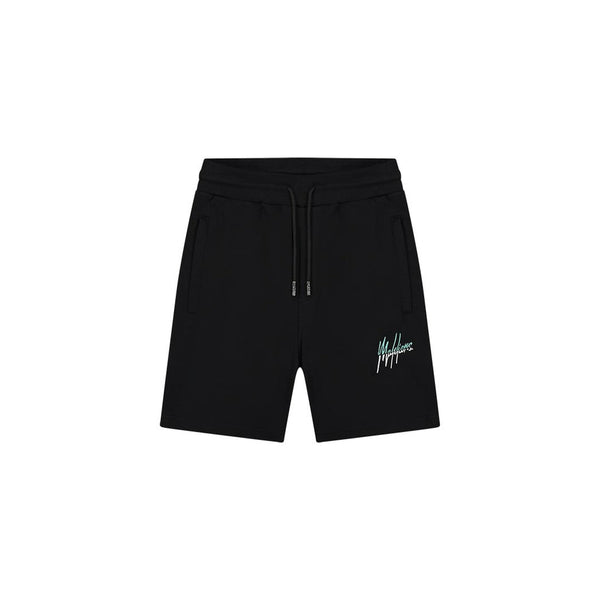 Split Shorts Black/Turquoise-Malelions-Mansion Clothing