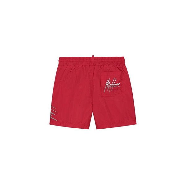 Split Swim Short Red/Grey