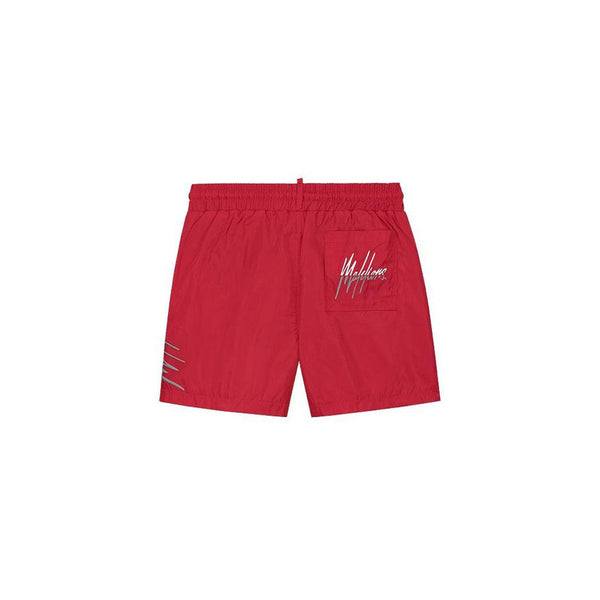 Split Swim Short Red/Grey-Malelions-Mansion Clothing