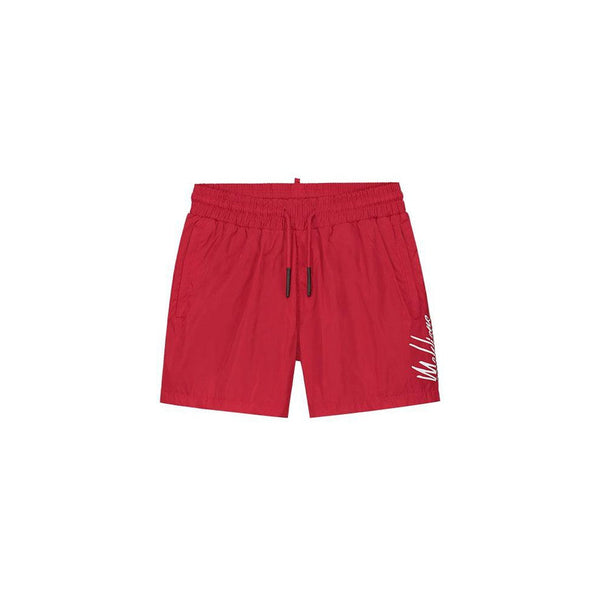 Split Swim Short Red/Grey