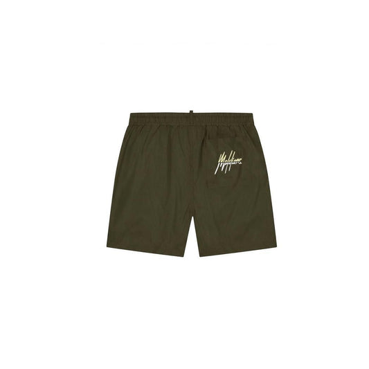 Split Swim Shorts Vintage Green
