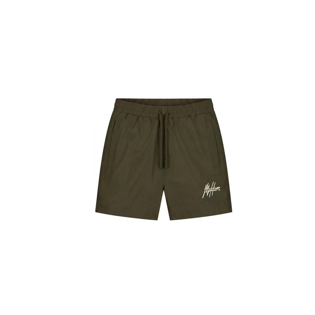 Split Swim Shorts Vintage Green