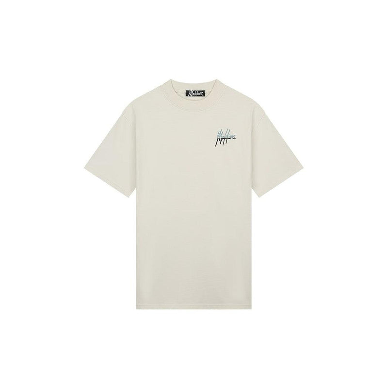 Split T-shirt Off-White/Light Blue