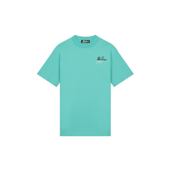 Split T-shirt Turquoise/Black