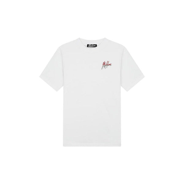 Split T-shirt White/Red