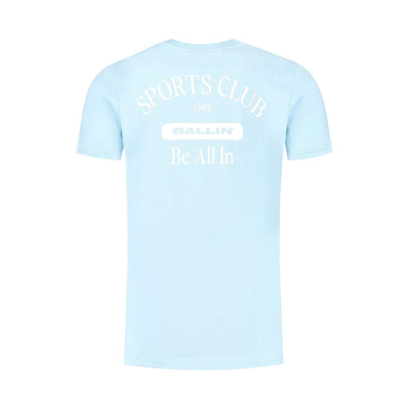 Sports Club T-shirt - Lt Blue-Ballin Amsterdam-Mansion Clothing