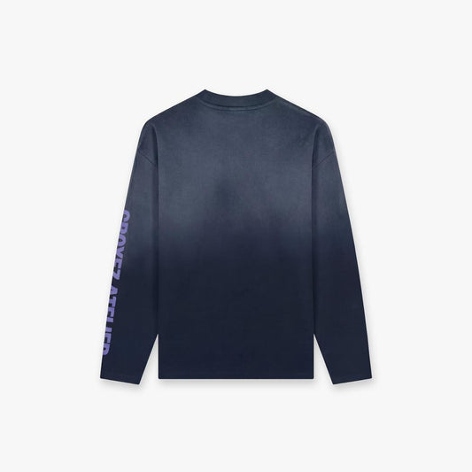 Sprayed Atelier Longsleeve Black-Croyez-Mansion Clothing