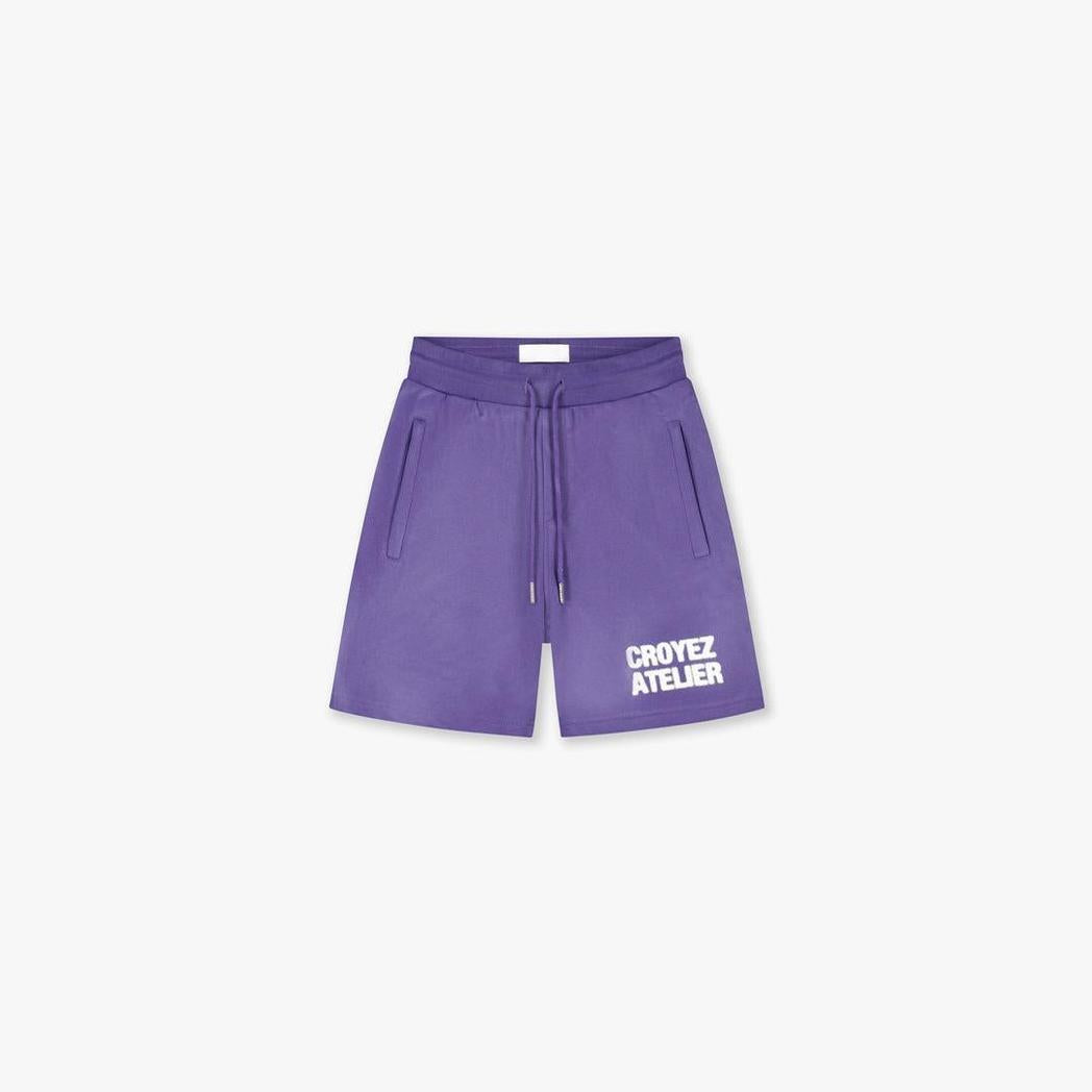 Sprayed Atelier Shorts Dark Purple-Croyez-Mansion Clothing