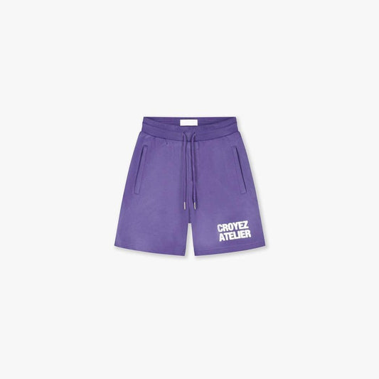 Sprayed Atelier Shorts Dark Purple-Croyez-Mansion Clothing