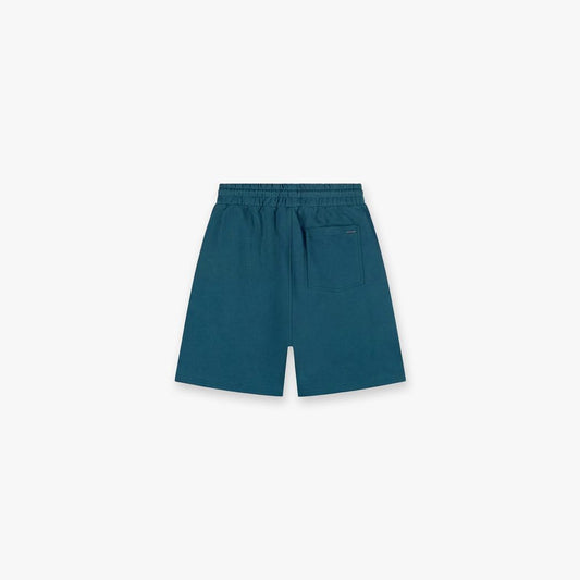 Stamp Shorts Dark Teal-Croyez-Mansion Clothing