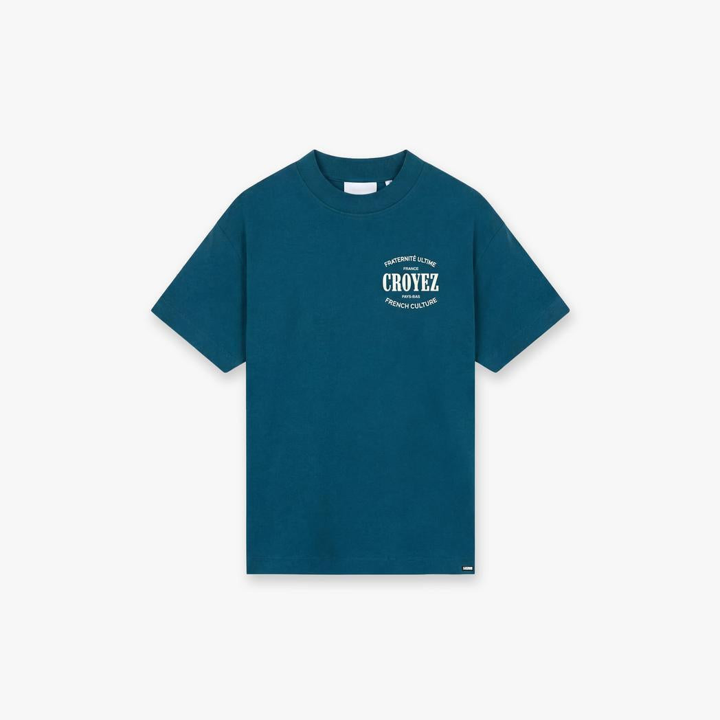 Stamp T-Shirt Dark Teal-Croyez-Mansion Clothing