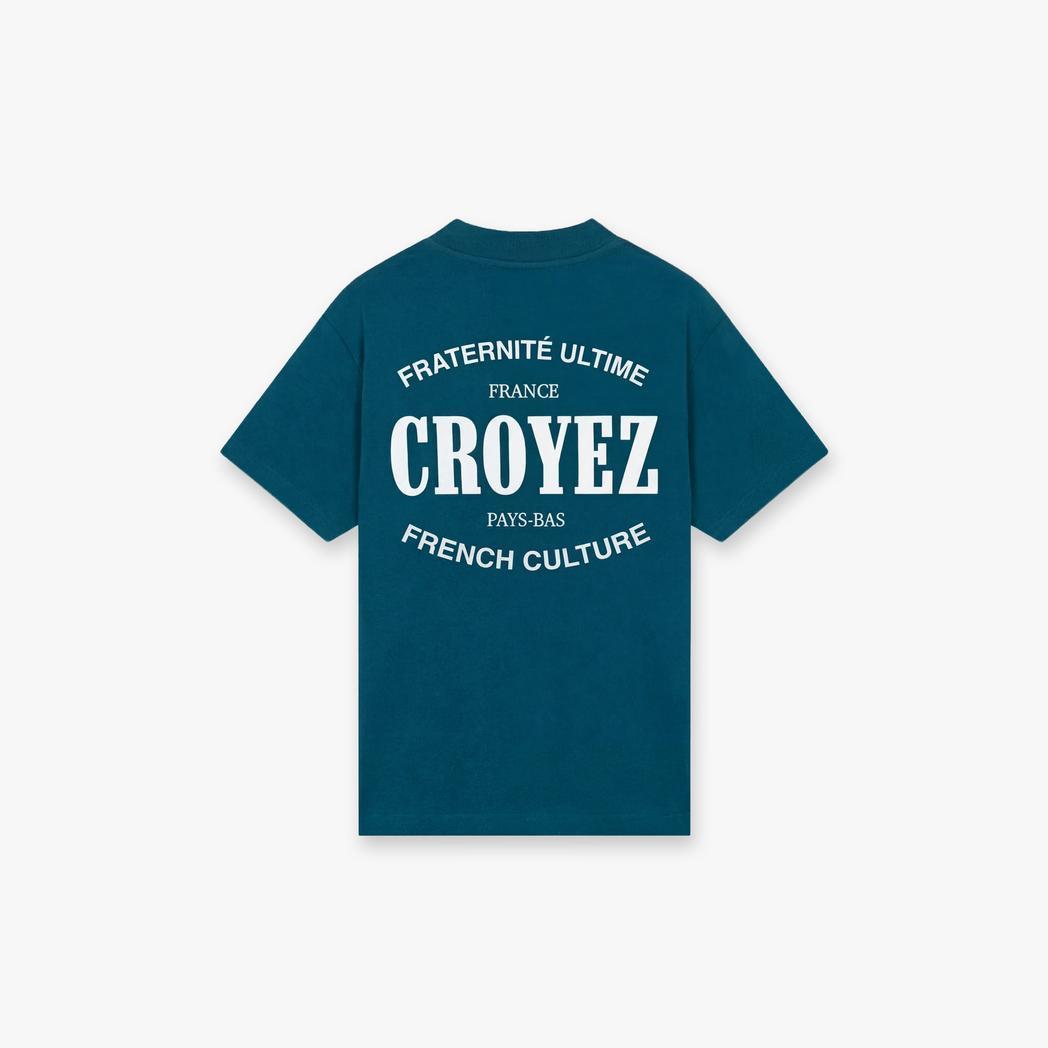 Stamp T-Shirt Dark Teal-Croyez-Mansion Clothing