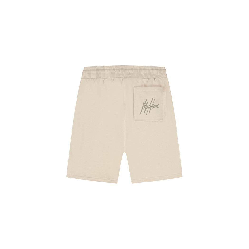 Striped Signature Shorts Light Taupe-Malelions-Mansion Clothing