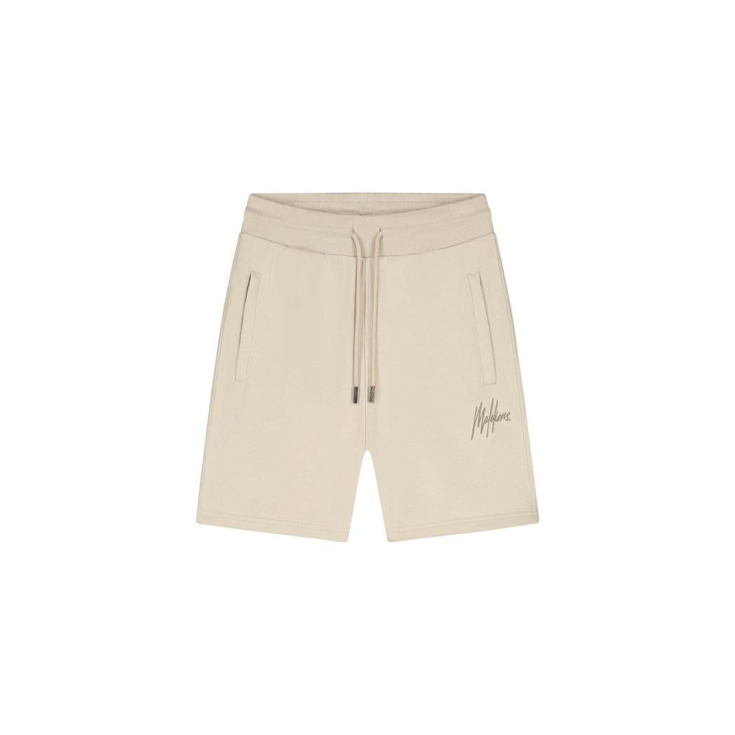 Striped Signature Shorts Light Taupe-Malelions-Mansion Clothing