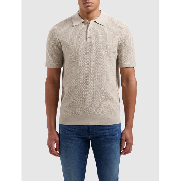 Structure Knitwear Polo - Sand