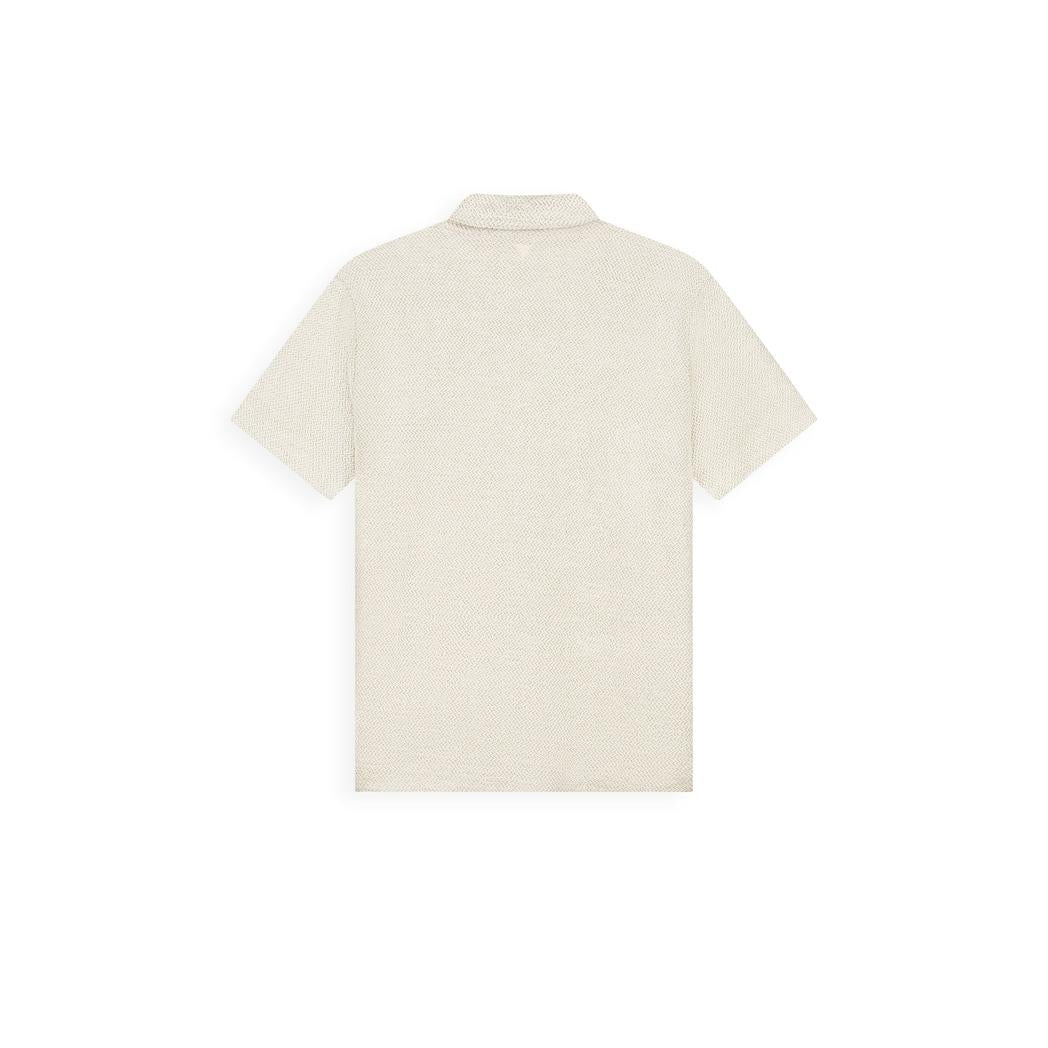 Structured Shortsleeved Shirt Ecru-Pure Path-Mansion Clothing