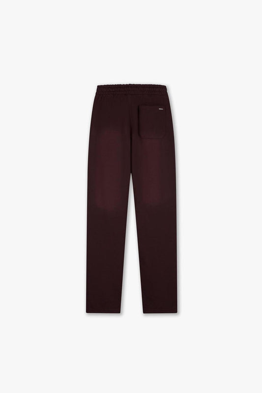 Studio Faded Straight Leg Sweatpants Raisin Red-Croyez-Mansion Clothing