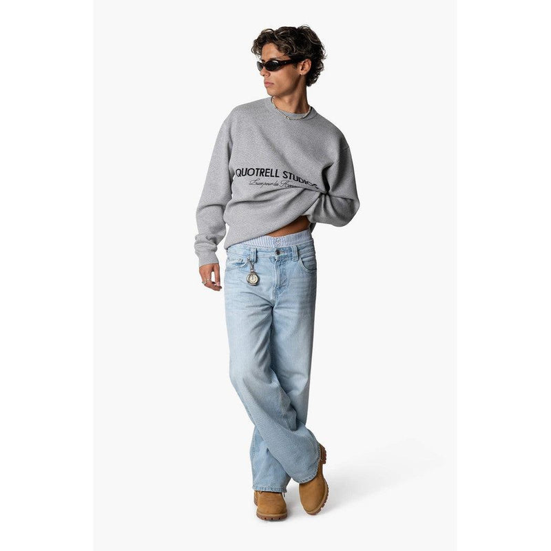 Studios Knitted Crewneck Grey Melee/Black