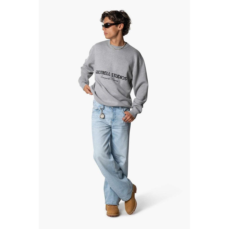 Studios Knitted Crewneck Grey Melee/Black