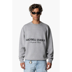 Studios Knitted Crewneck Grey Melee/Black