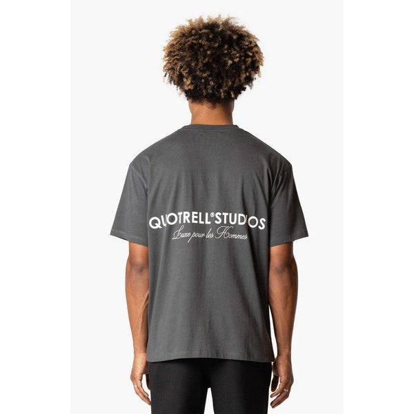 Studios T-shirt Anthracite/White-Quotrell-Mansion Clothing