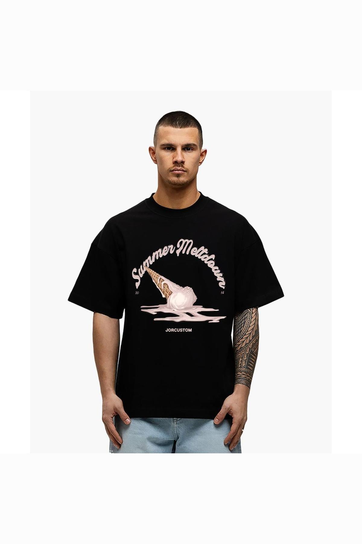 Summer Meltdown loose fit t-shirt Black