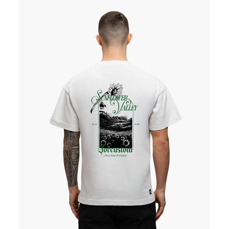 Sunflower Valley Loose Fit tee White-Jorcustom-Mansion Clothing