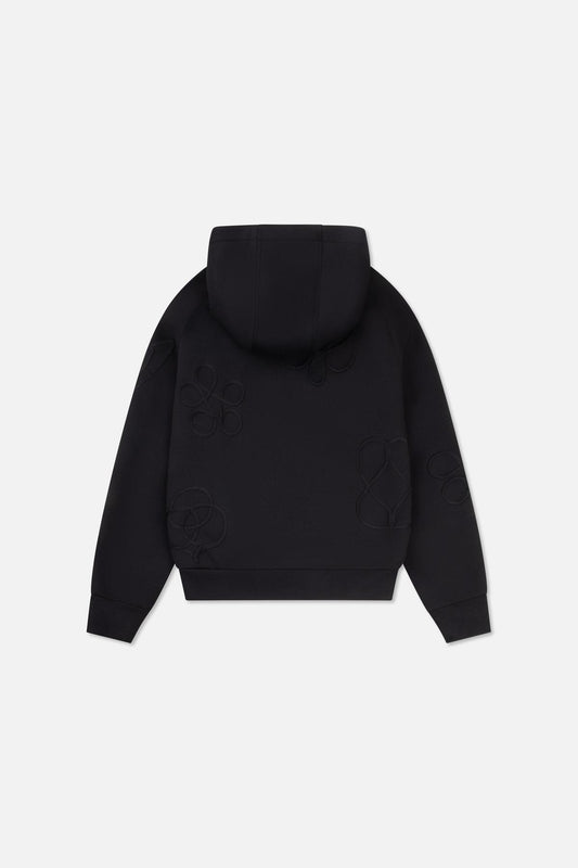 Symbol Zip Hood Black