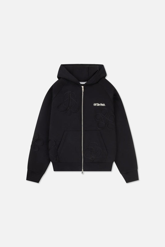 Symbol Zip Hood Black