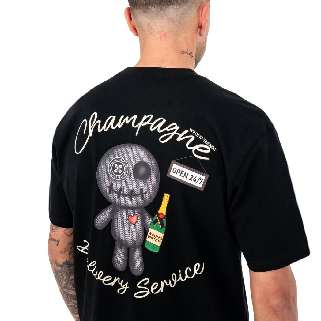TULSA T-SHIRT BLACK-WRONG FRIENDS-Mansion Clothing
