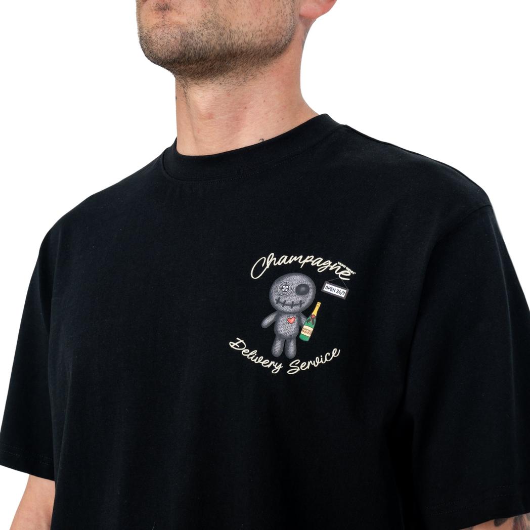 TULSA T-SHIRT BLACK-WRONG FRIENDS-Mansion Clothing