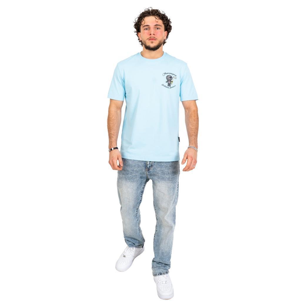 TULSA T-SHIRT LIGHT BLUE-WRONG FRIENDS-Mansion Clothing