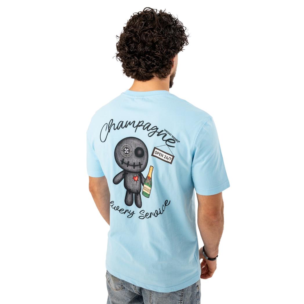 TULSA T-SHIRT LIGHT BLUE-WRONG FRIENDS-Mansion Clothing