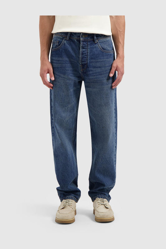 The Aiden Loose Fit Jeans Denim Dark Blue-Pure Path-Mansion Clothing