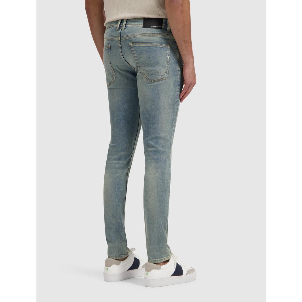The Jone 2.0 Skinny Fit Jeans Denim Blue Green-Pure Path-Mansion Clothing