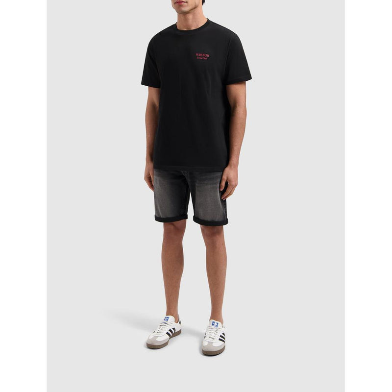 The Miles Slim Fit Shorts Denim Dark Grey-Pure Path-Mansion Clothing