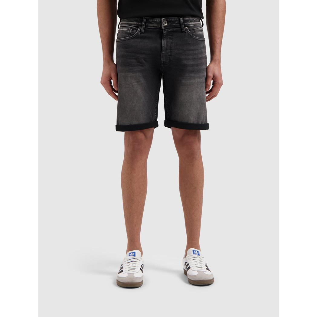 The Miles Slim Fit Shorts Denim Dark Grey-Pure Path-Mansion Clothing