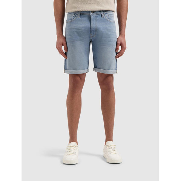 The Miles Slim Fit Shorts Denim Light Blue-Pure Path-Mansion Clothing